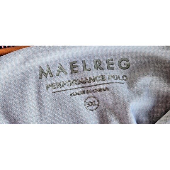 Maelreg Performance Polo Shirt Mens 3XL Multicolor Golf Stretch Short Sleeve Red - Picture 6 of 8